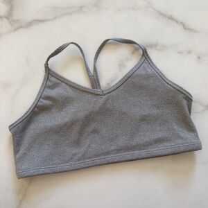 Athleta Girl Gray Sports Bra Racerback